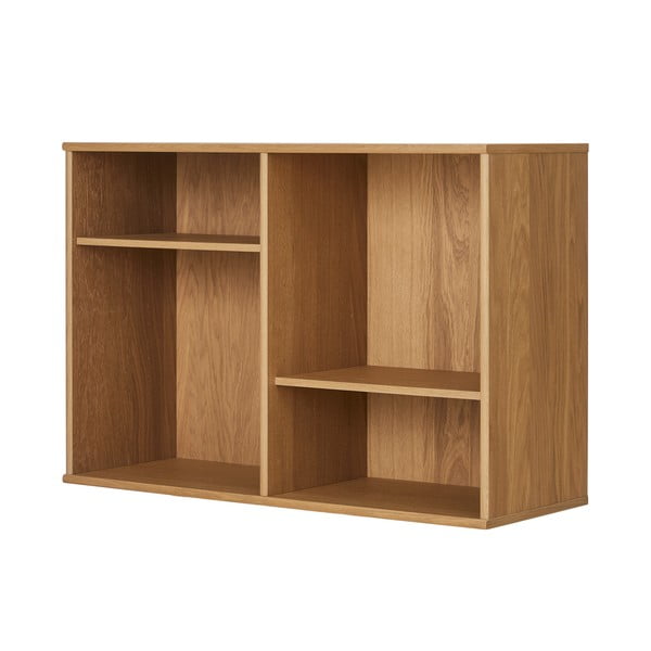 Bibliotecă în culoare naturală cu aspect de lemn de stejar suspendată 89x61 cm Mistral – Hammel Furniture-image-3