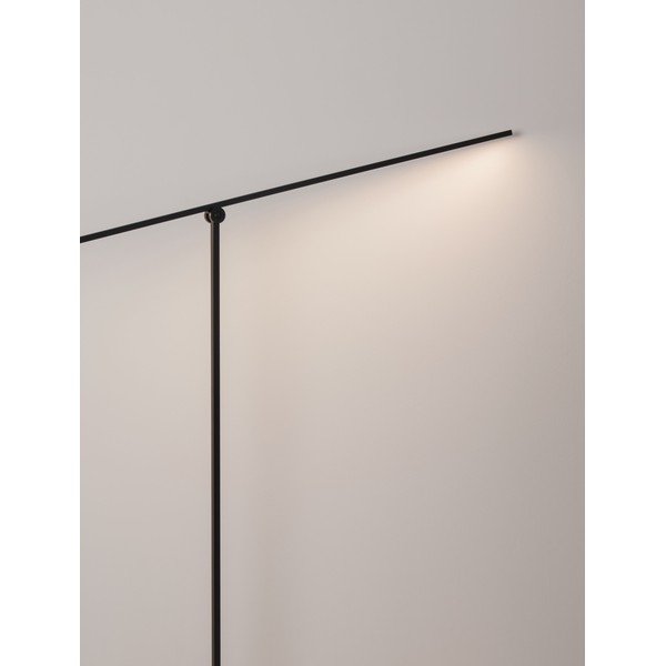 Lampadar negru mat LED cu structură flexibilă/cu intensitate reglabilă din metal (înălțime 144 cm) Tenso – Nova Luce-image-2
