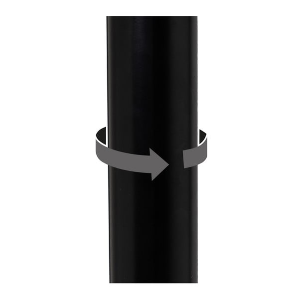 Scaune de bar negre cu înălțime ajustabilă 2 buc. din imitație de piele (înălțime șezut 56,5 cm) – Casa Selección-image-4