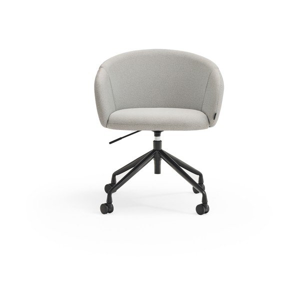 Scaun de birou gri deschis tapițat Add – Teulat-image-1