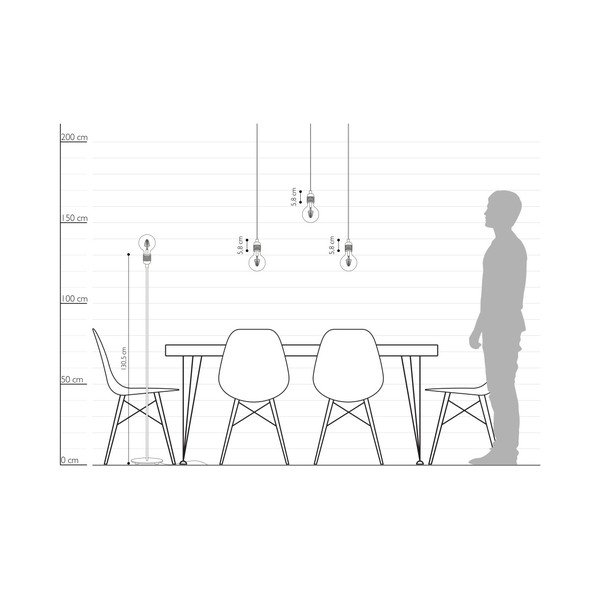 Lampadar Sotto Luce BI Elementary L 1F, negru-image-2
