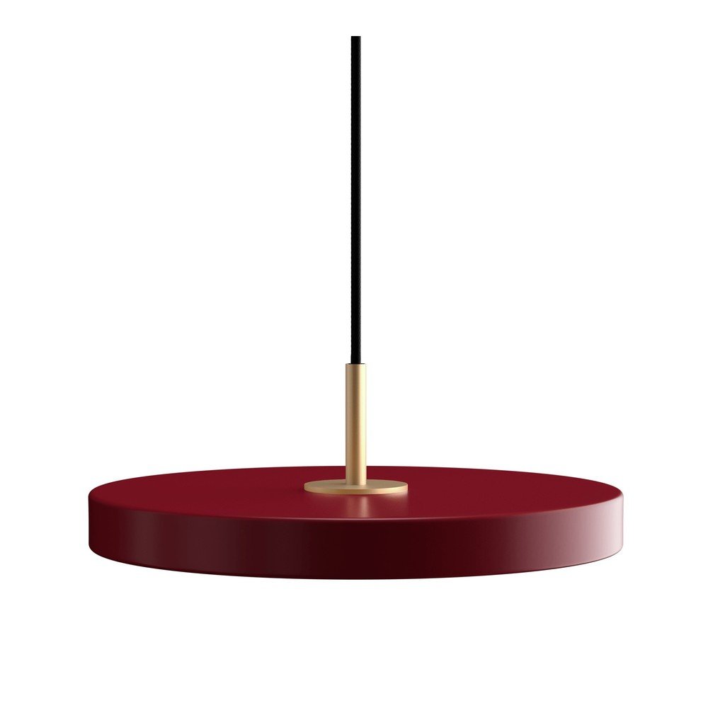 Lustră roșie LED cu intensitate reglabilă din metal cu abajur din metal ø 31 cm Asteria Plus – UMAGE