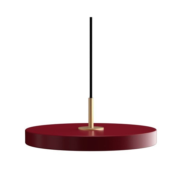 Lustră roșie LED cu intensitate reglabilă din metal cu abajur din metal ø 31 cm Asteria Plus – UMAGE