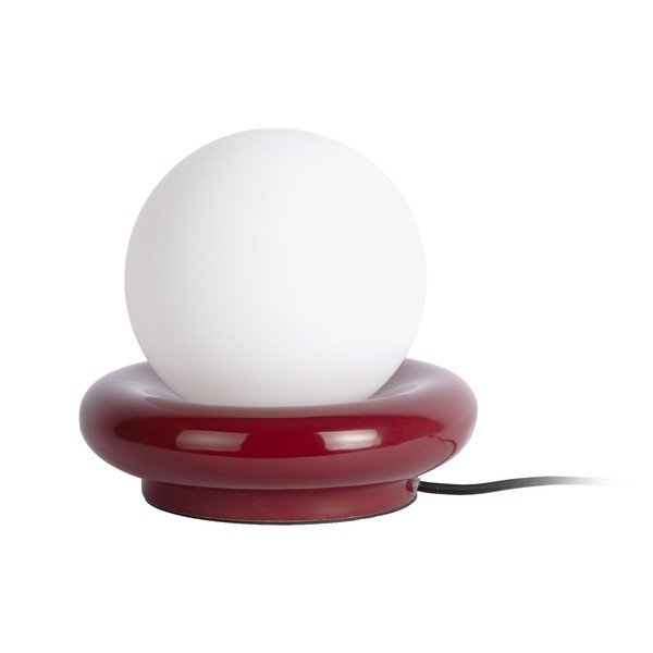 Veioză burgundy din ceramică (înălțime 19 cm) Catania Ring – Leitmotiv