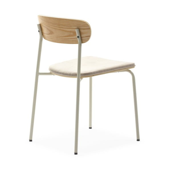 Scaune de dining bej/în culoare naturală 2 buc. Adriana – Marckeric-image-4