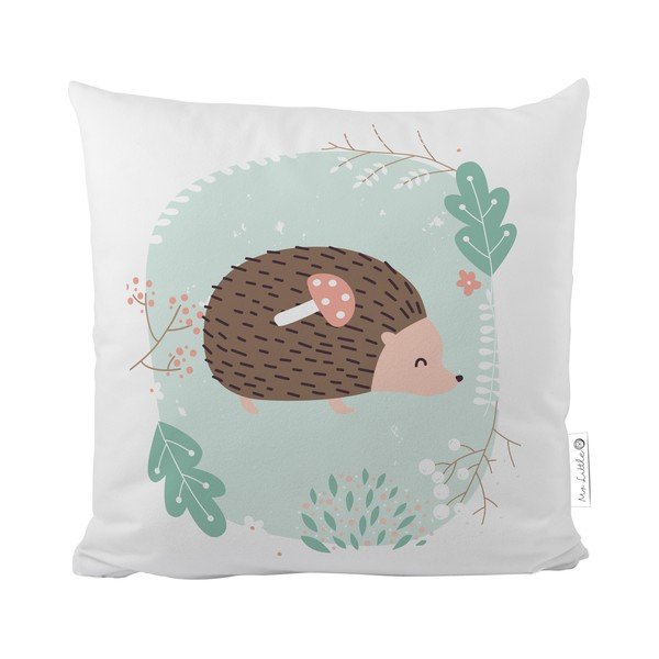 Față de pernă din bumbac satinat Mr. Little Fox Dear Friends Hedgehog, 50 x 50 cm