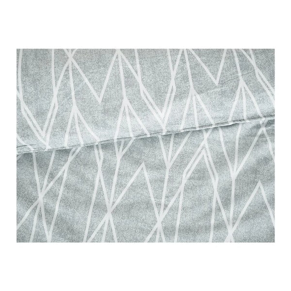 Lenjerie de pat gri din țesătură crep pentru pat de o persoană 140x200 cm Gray Stripes – B.E.S.-image-1