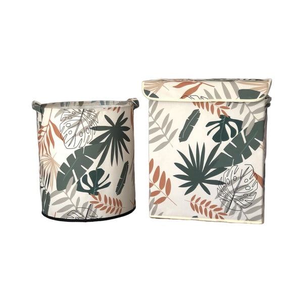 Coșuri de depozitare de depozitare 2 buc. din material textil – Mioli Decor