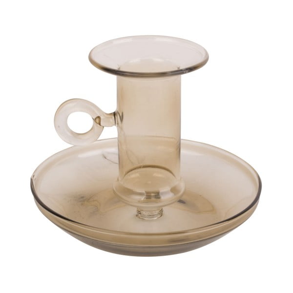 Sfeșnic din sticlă PT LIVING Elle, maro deschis-image-2