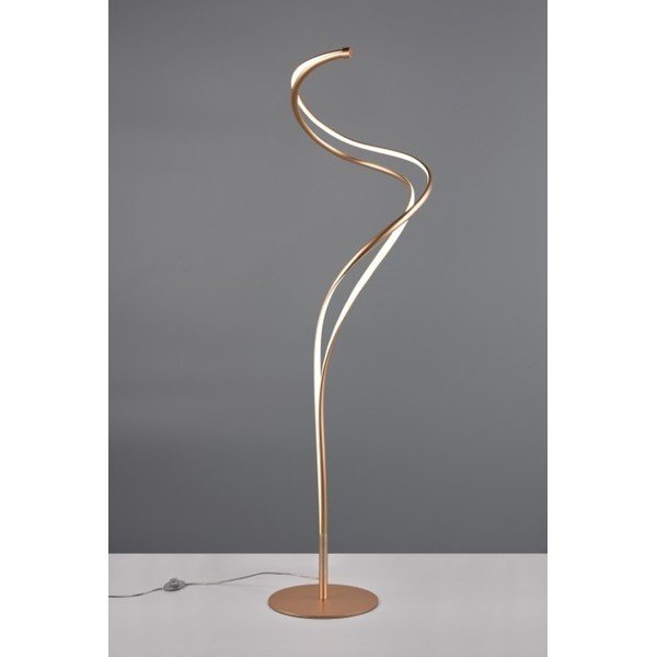 Lampadar auriu LED cu abajur din metal (înălțime 160 cm) Nala – Trio Select-image-1