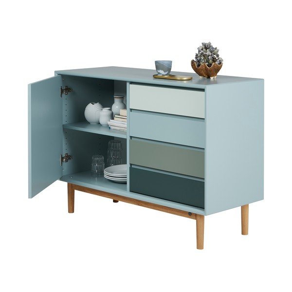 Comodă verde-mentă joasă 114x80 cm Color Box – Tom Tailor-image-4
