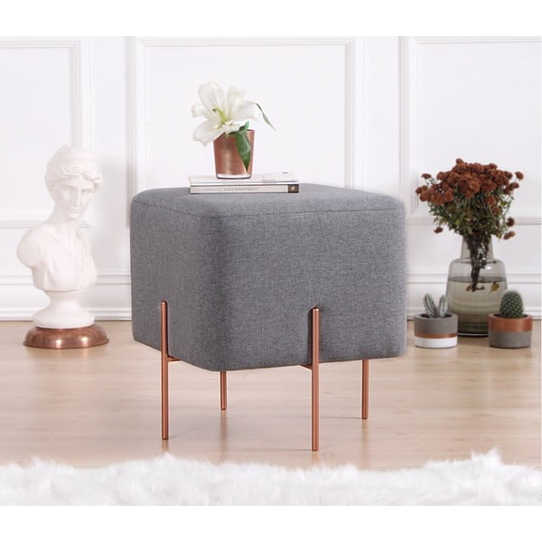 Taburet gri Copper – Artie-image-2