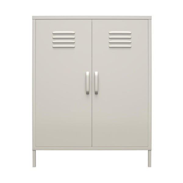 Dulap gri deschis din metal 79x100 cm Bradford – Støraa