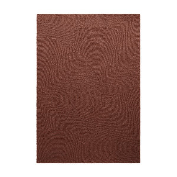 Covor cărămiziu țesut manual din lână 200x300 cm Calmio – Hanse Home-image-3