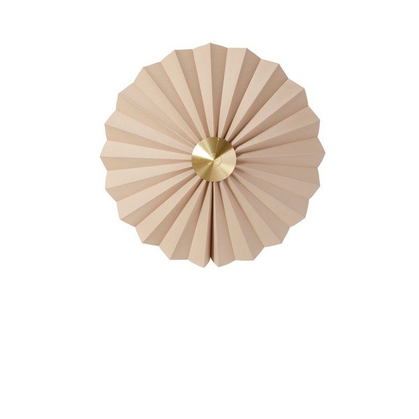 Aplică de perete bej cu alimentare la priză ø 48 cm Pliss – Hübsch