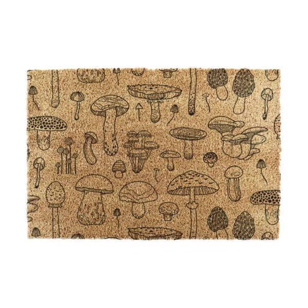 Covoraș de intrare din fibre de nucă de cocos 40x60 cm Mushrooms – Artsy Doormats
