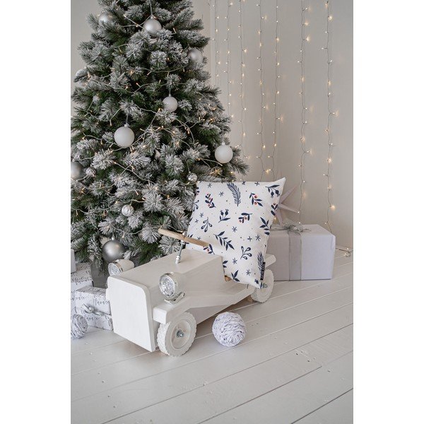Pernă decorativă 45x45 cm  cu model de Crăciun Merry Blue Christmas – Butter Kings-image-1