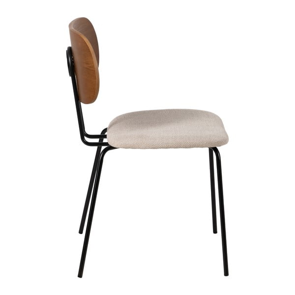 Scaune de dining maro/crem 4 buc. Cleo – Ixia-image-2