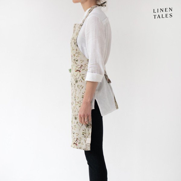 Șorț din in  cu model de Crăciun – Linen Tales-image-1
