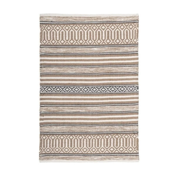 Covor bej lavabil din bumbac 60x90 cm – Casa Selección