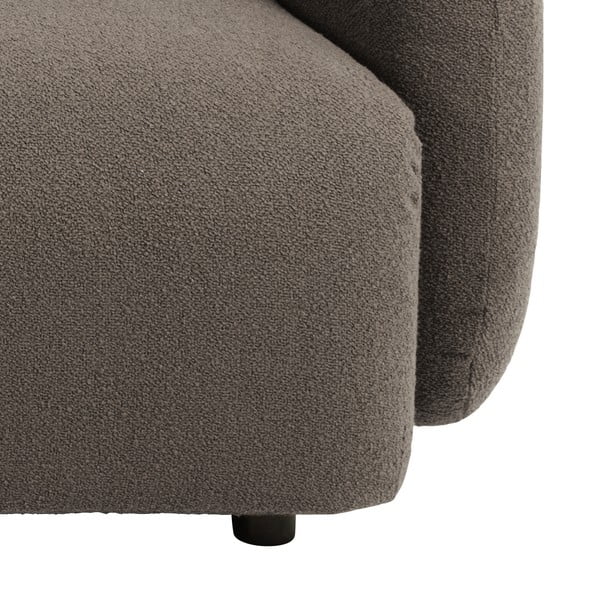 Colțar gri/maro cu tapițerie din stofă bouclé (colț stânga) Imola – Bonami Selection-image-4