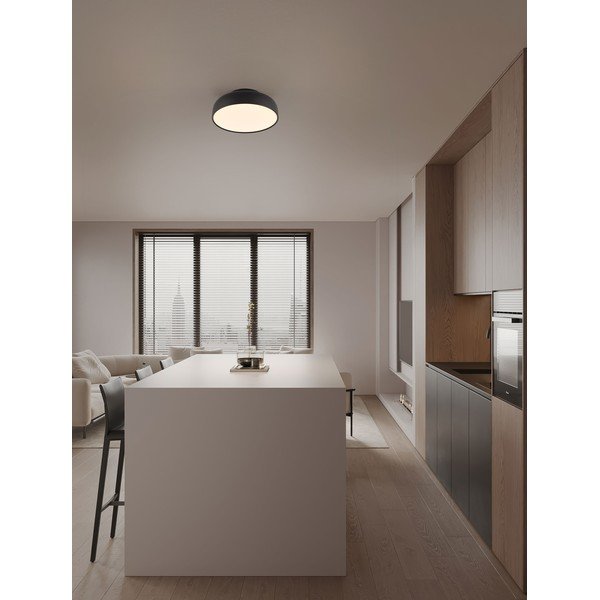 Plafonieră negru-mat LED cu intensitate reglabilă din aluminiu Noelia – Nova Luce-image-1
