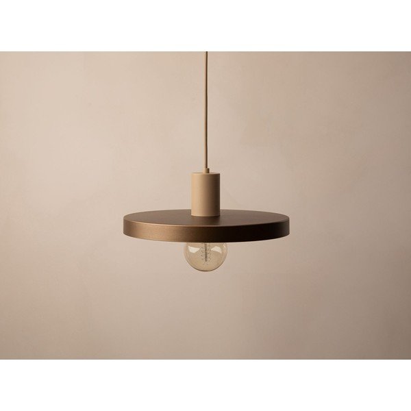 Lustră maro deschis din metal ø 30 cm Ori – Micadoni -image-3