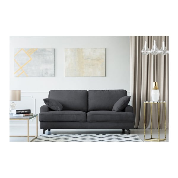Canapea cu 3 locuri Kooko Home Salsa, gri închis-image-1