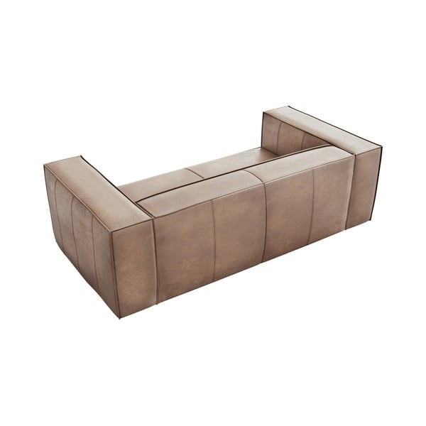Canapea maro deschis cu tapițerie din piele 212 cm Madame – Windsor & Co Sofas-image-4