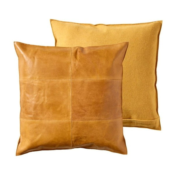 Pernă din piele Södahl Simple, 50 x 50 cm-image-1