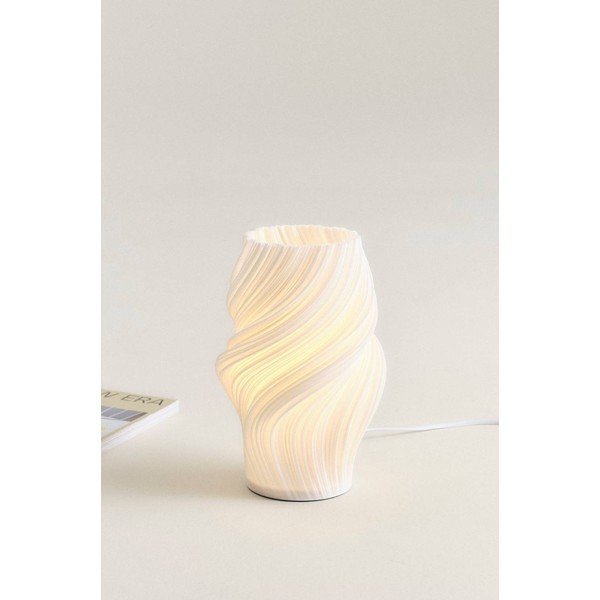 Veioză albă din plastic (înălțime 27 cm) Calais – Jotex-image-1