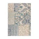 Covor albastru-bej țesut manual din lână 120x170 cm Eloise Patchwork – Flair Rugs