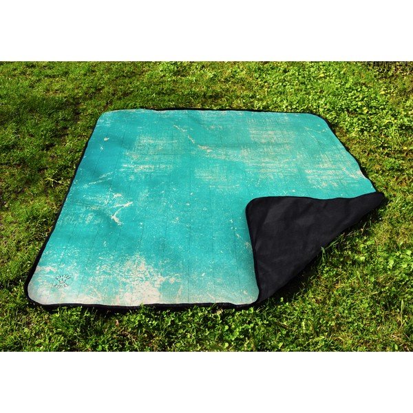 Pătură pentru picnic Butter Kings Vintage Turquioise, 180 x 145 cm.-image-4