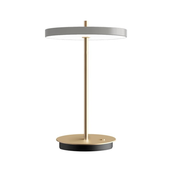 Veioză gri deschis LED cu intensitate reglabilă cu abajur din metal (înălțime 31 cm) Asteria Move – UMAGE-image-4