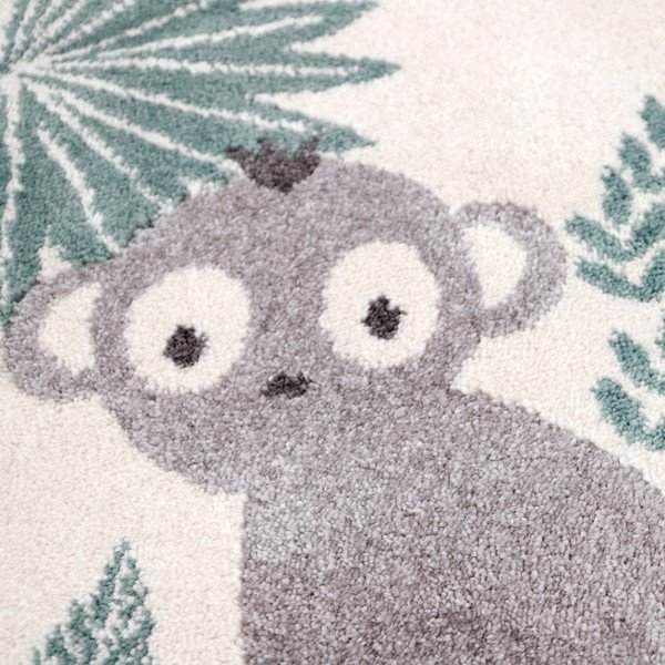 Covor bej pentru copii 150x80 cm Monkey Paradise - Nattiot-image-1
