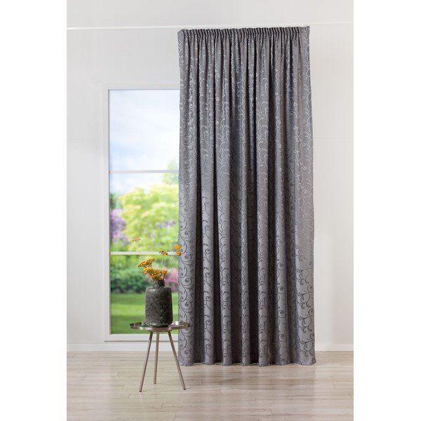 Draperie gri din jacquard 210x245 cm Glory – Mendola Fabrics-image-1