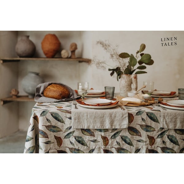 Suport din in pentru farfurie Linen Tales, 35 x 45 cm, bej-image-1