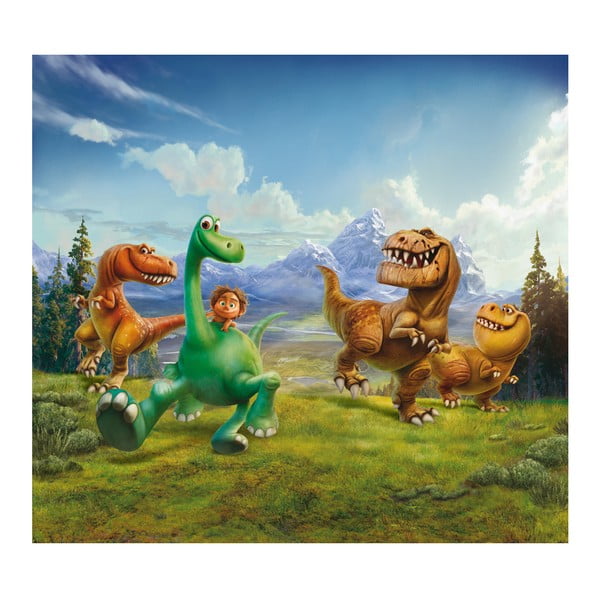 Draperie cu imagine în imprimeu AG Design Hodný Dinosaurus, 160 x 180 cm