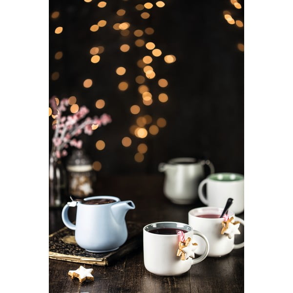 Cană din porțelan albă cu interior roz Maxwell & Williams Tint, 440 ml-image-2