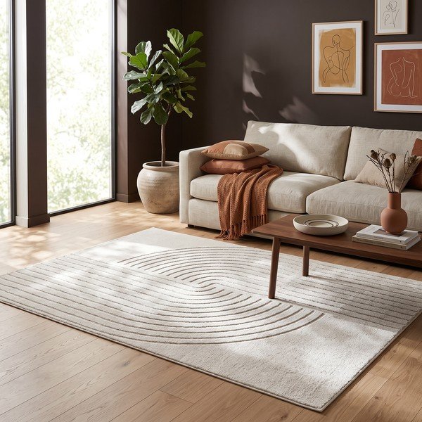 Covor crem 200x290 cm Solace – ESTE-image-3