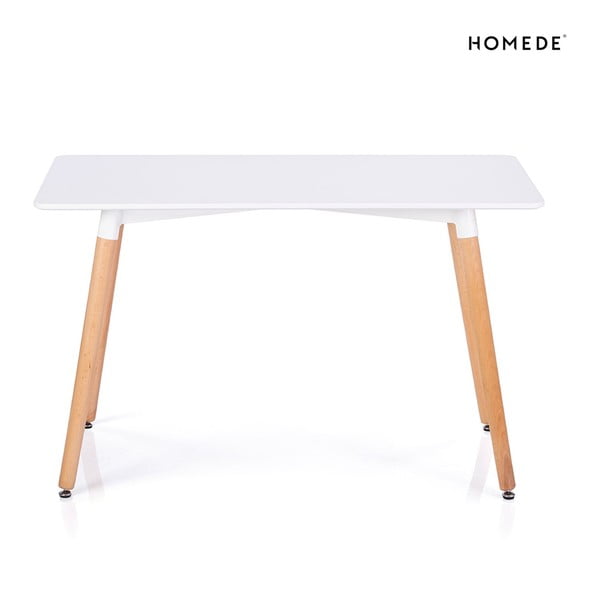 Masă de dining cu blat alb 80x120 cm Elle – Homede-image-2