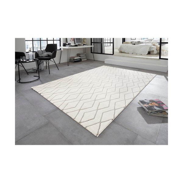 Covor Elle Decoration Euphoria Rouen, 120 x 170 cm, crem - albastru-image-4