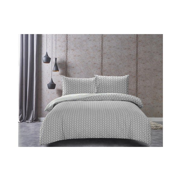 Lenjerie de pat din bumbac satinat DecoKing Herringbone, 135 x 200 cm-image-1