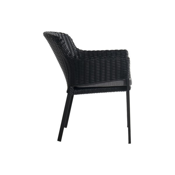 Scaun de grădină negru din plastic Cairo – Hartman-image-3