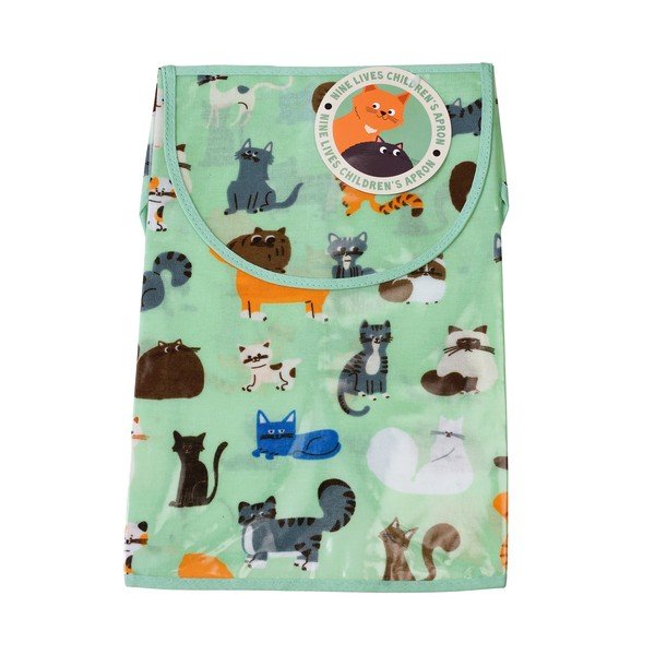 Șorț pentru copii Rex London Nine Lives, verde-image-2