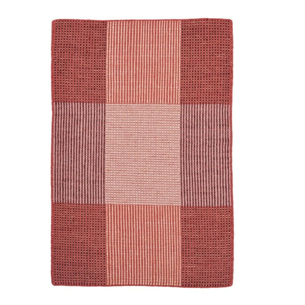 Covor de lână țesut manual Linie Design Bologna, 50 x 80 cm, roșu 