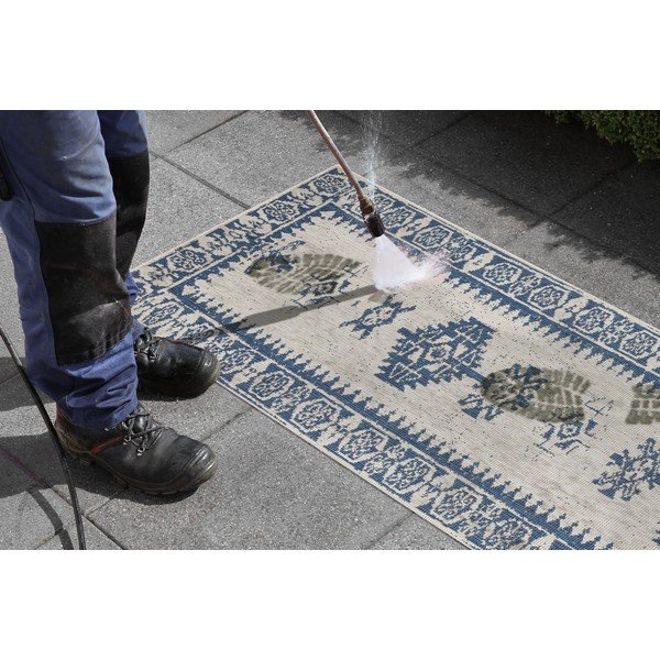 Covor adecvat pentru exterior NORTHRUGS Duque, 80 x 250 cm, albastru-crem-image-3