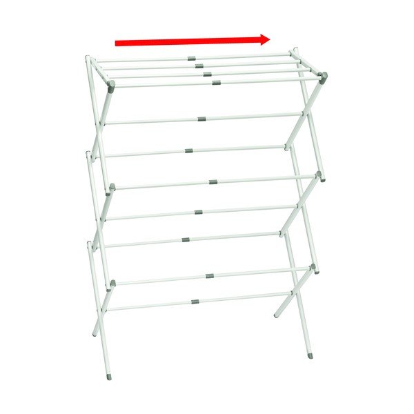 Uscător rufe cu 3 etaje iDesign Brezio, 75 x 38 cm, alb-image-3