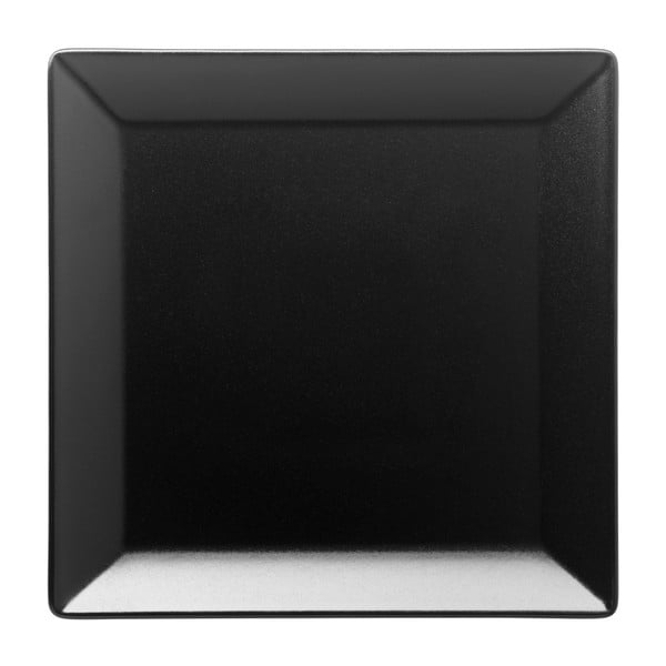Set 6 farfurii Manhattan City Matt, 26 x 26 cm, negru mat