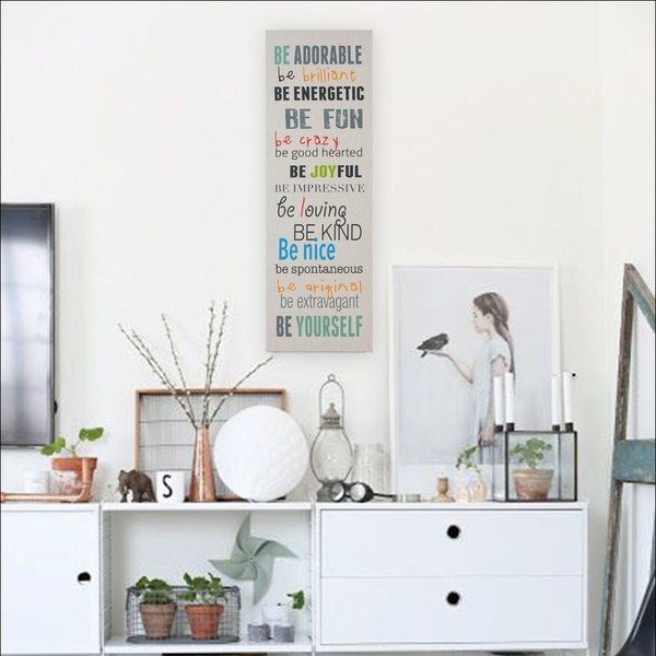 Tablou Really Nice Things Be Adorable, 30 x 90 cm-image-1